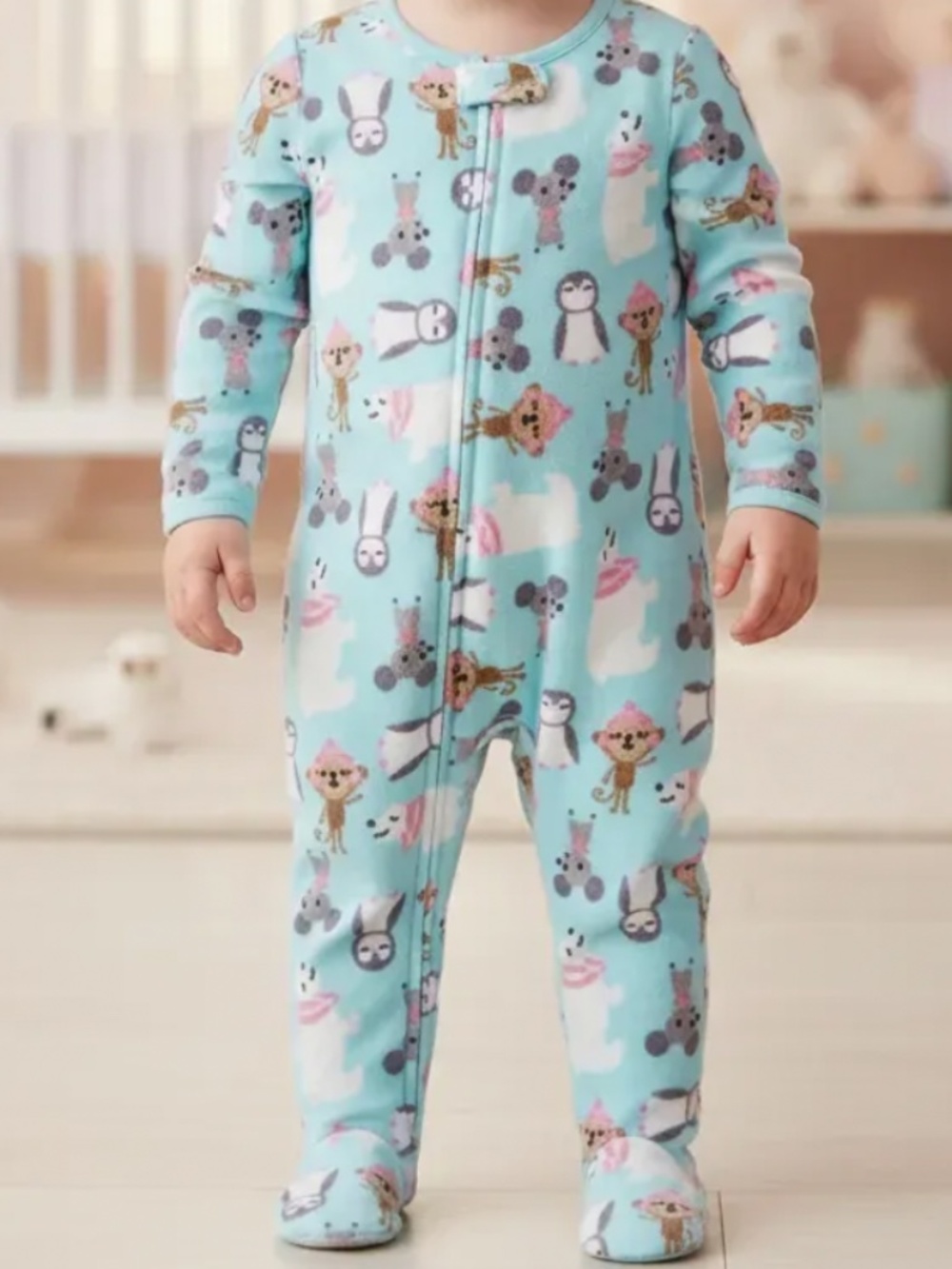 Carter’s Bundle of 5 Non Skid One-Piece Footed Fleece Pajamas Sz 3T EUC $68R